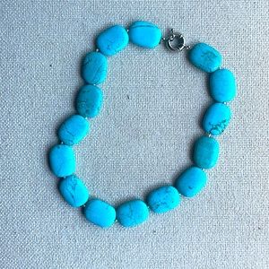 Turquoise stone necklace